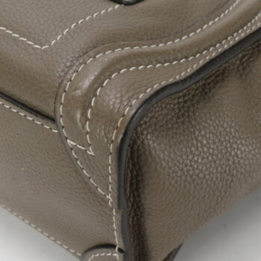 Celine Luggage Shopper leather handbag tote bag shoulder MME - Picture 9 of 14